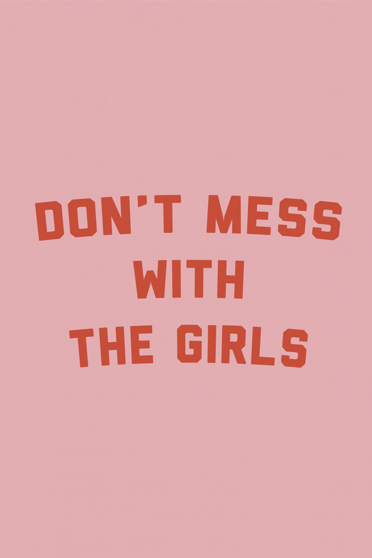 Dont Mess With the Girls Poster och Canvastavla