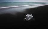 Ice on black sand Poster och Canvastavla