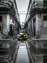 Classic old car in Havana, Cuba Poster och Canvastavla
