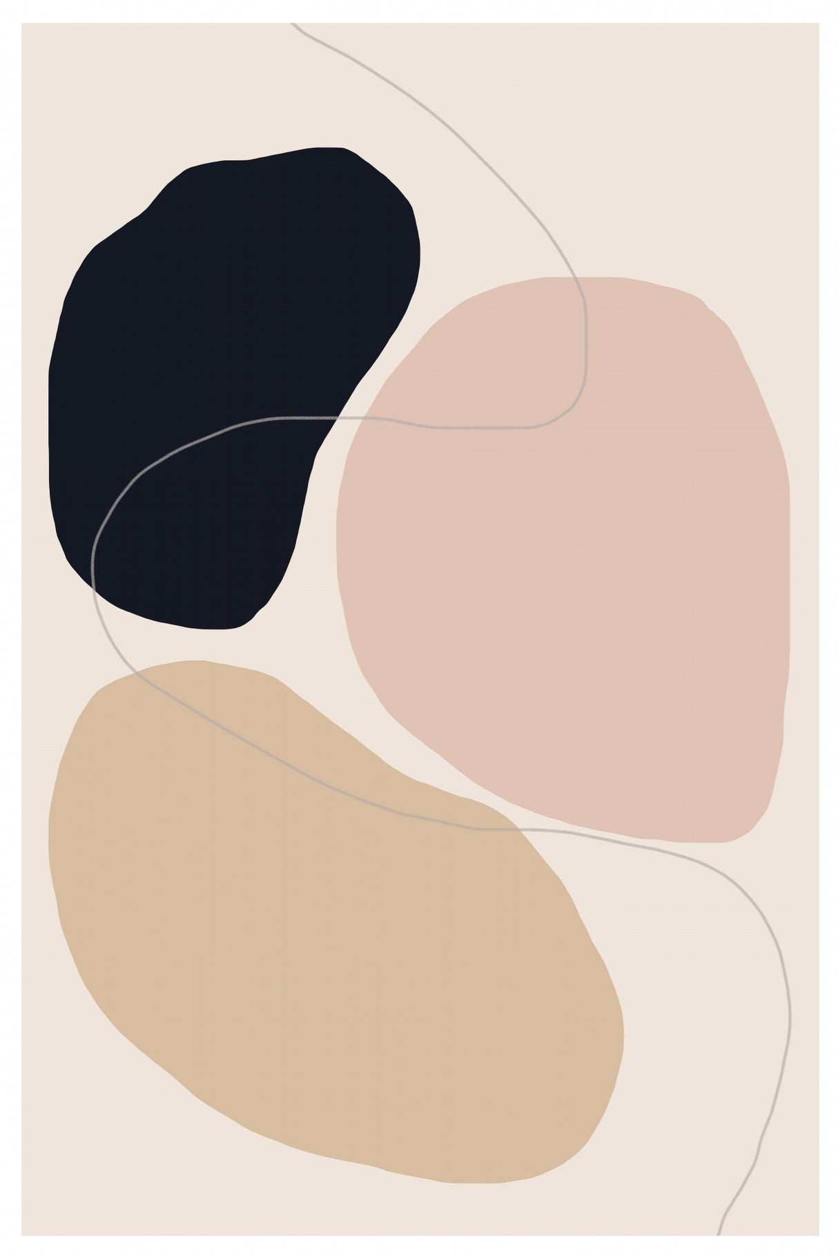 Abstract Composition Poster och Canvastavla