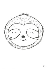 Sloth Poster och Canvastavla
