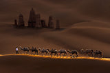 Castle and Camels Poster och Canvastavla