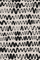 Black Waves Pattern Poster och Canvastavla