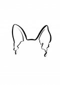 Dog Ears (German Shepherd) Poster och Canvastavla