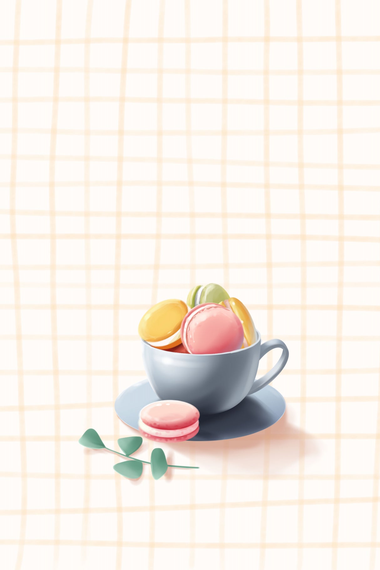 Colourful Macarons Lock Poster och Canvastavla