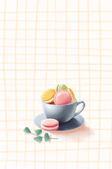Colourful Macarons Lock Poster och Canvastavla