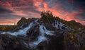 Lofoten Waterfall Poster och Canvastavla