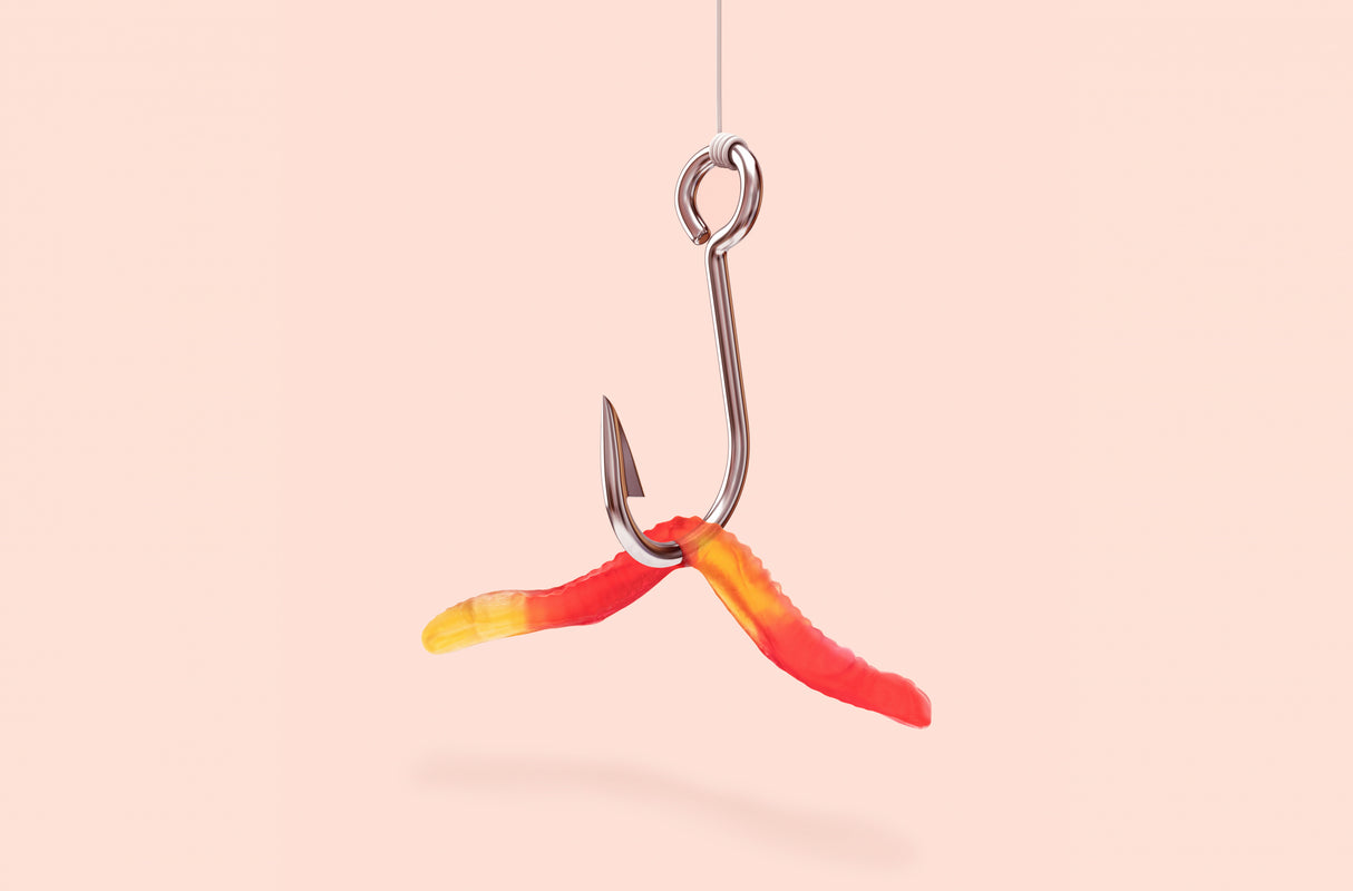 gummy_square.jpg Sweet Bait Poster och Canvastavla