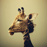 Giraffe Woman Poster och Canvastavla