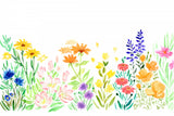 Watercolor wildflowers Poster och Canvastavla