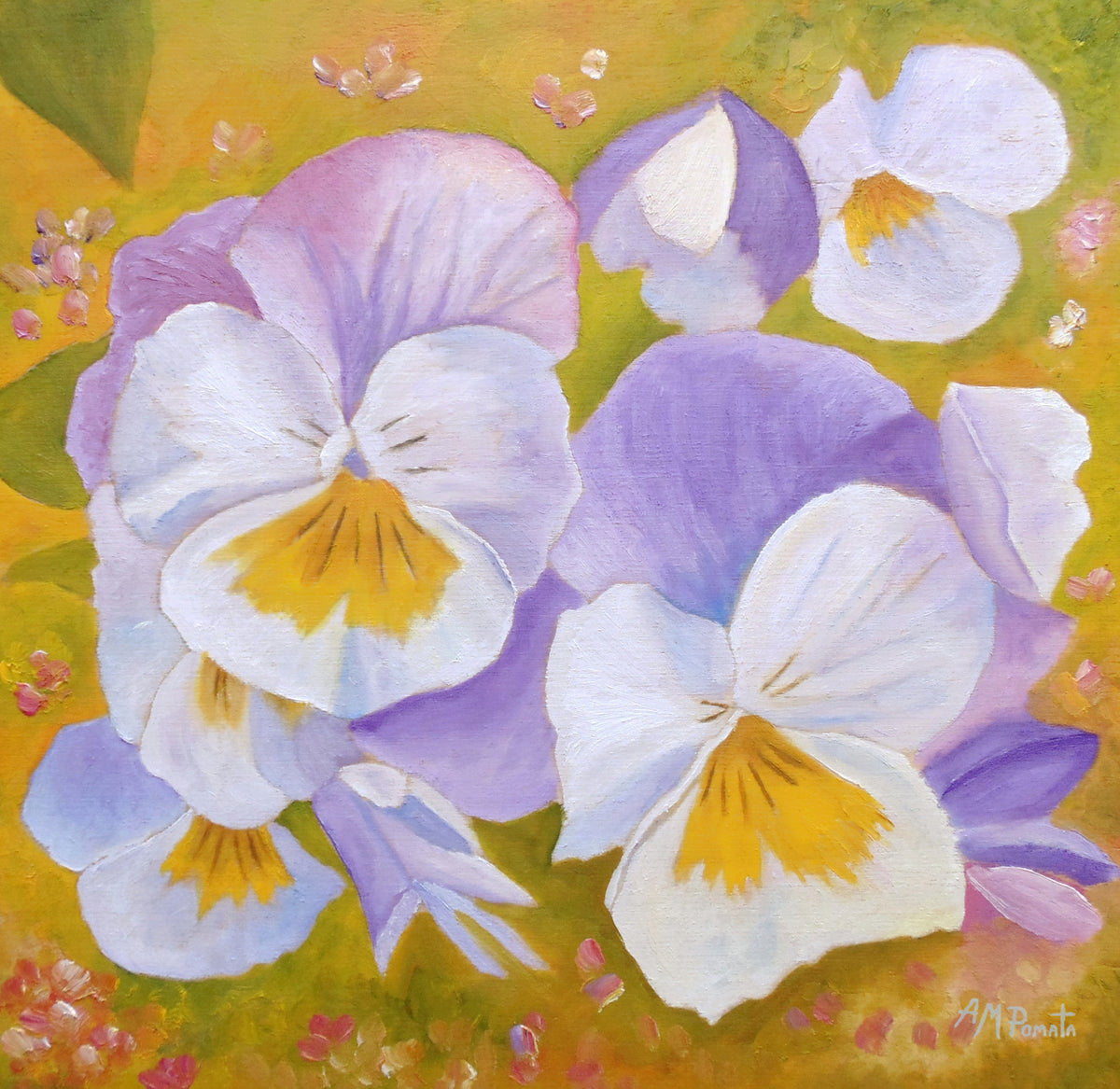 Pansies Poster och Canvastavla