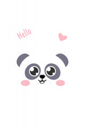 Kawaii Panda Poster och Canvastavla