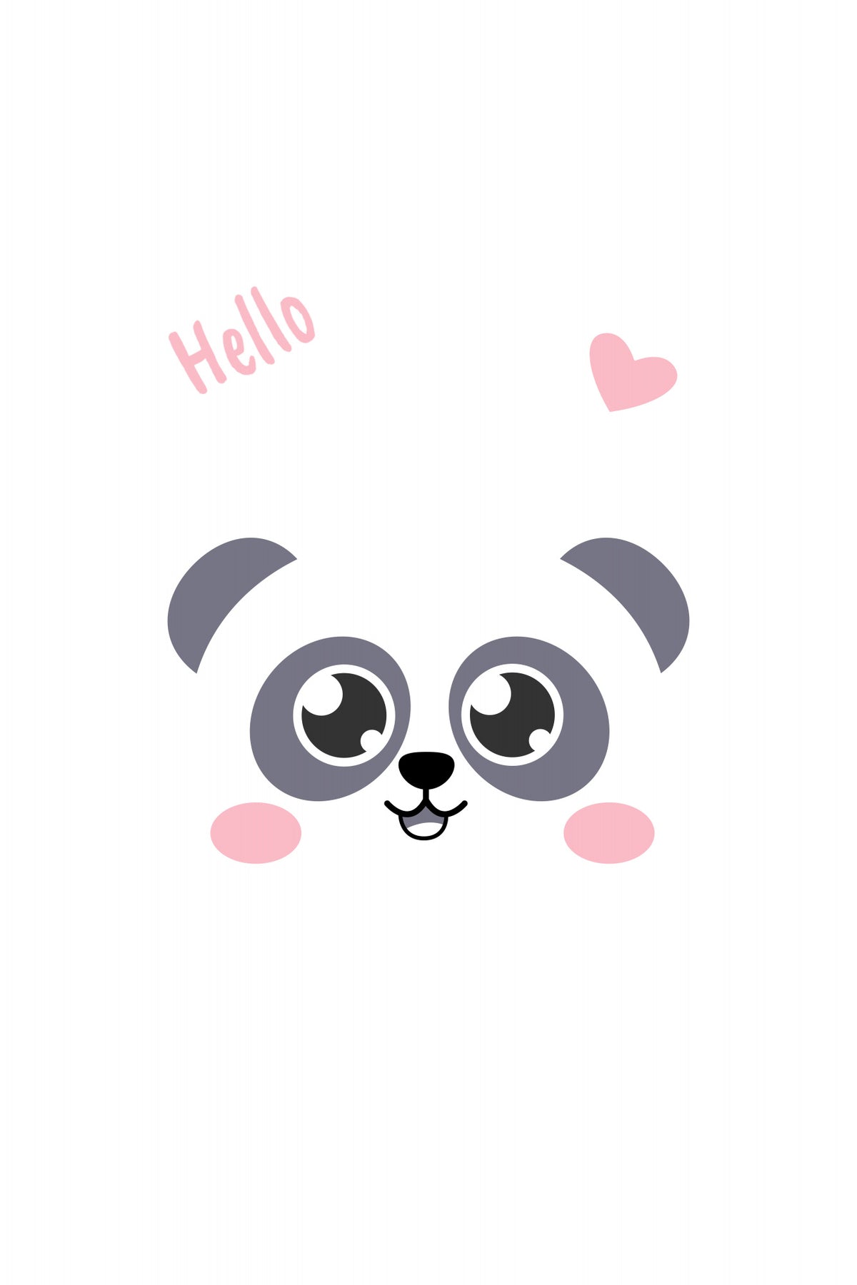 Kawaii Panda Poster och Canvastavla