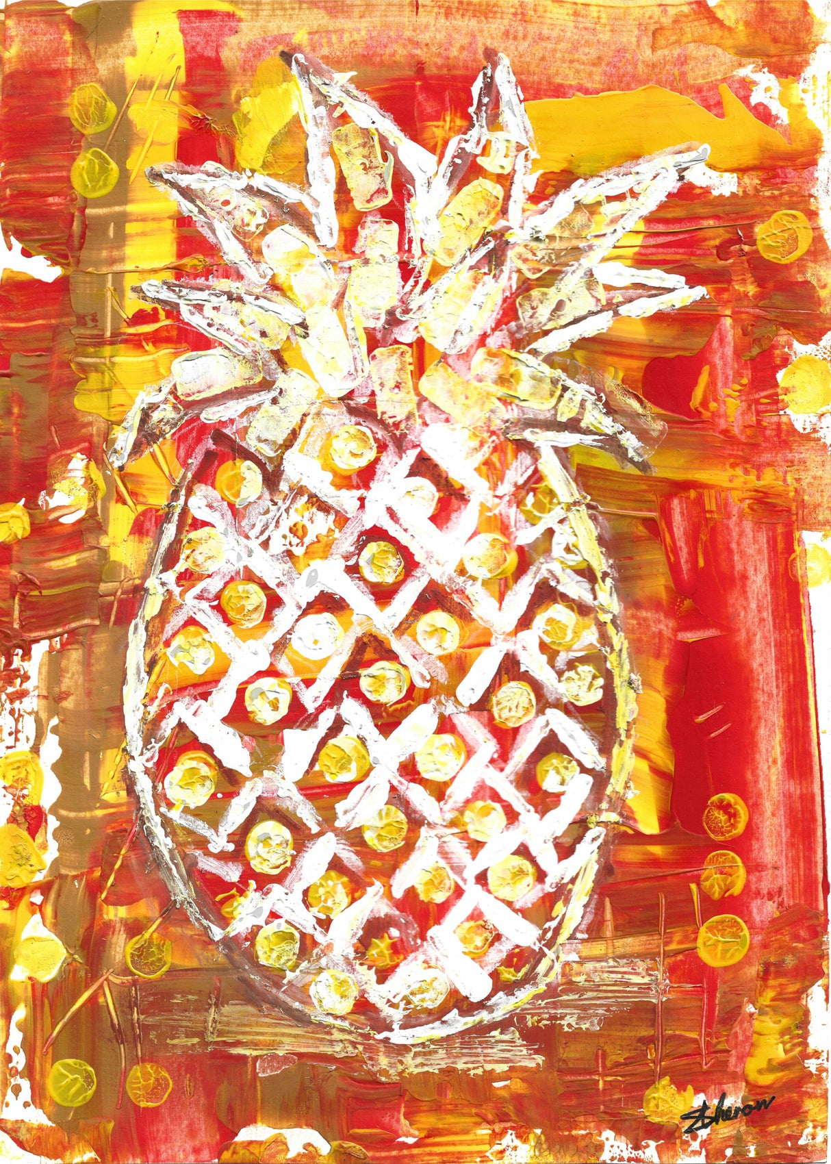 Pineapple Flavor Poster och Canvastavla