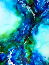 Green Blue Poster och Canvastavla