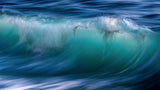 PAINTING GREEN WAVES (Part 7) Poster och Canvastavla