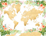 Blythe world map silhouette Poster och Canvastavla