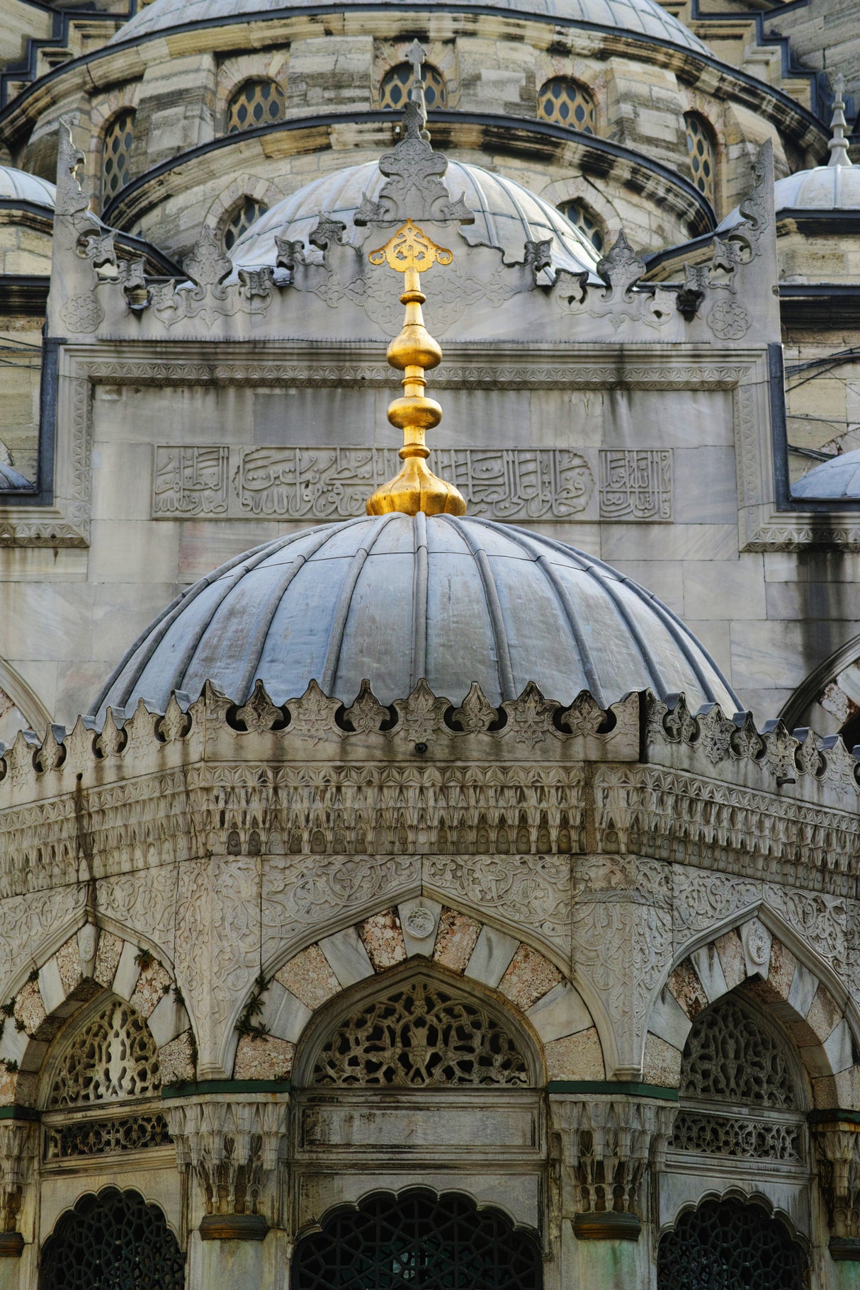 a historical mosque in Istanbul city Poster och Canvastavla