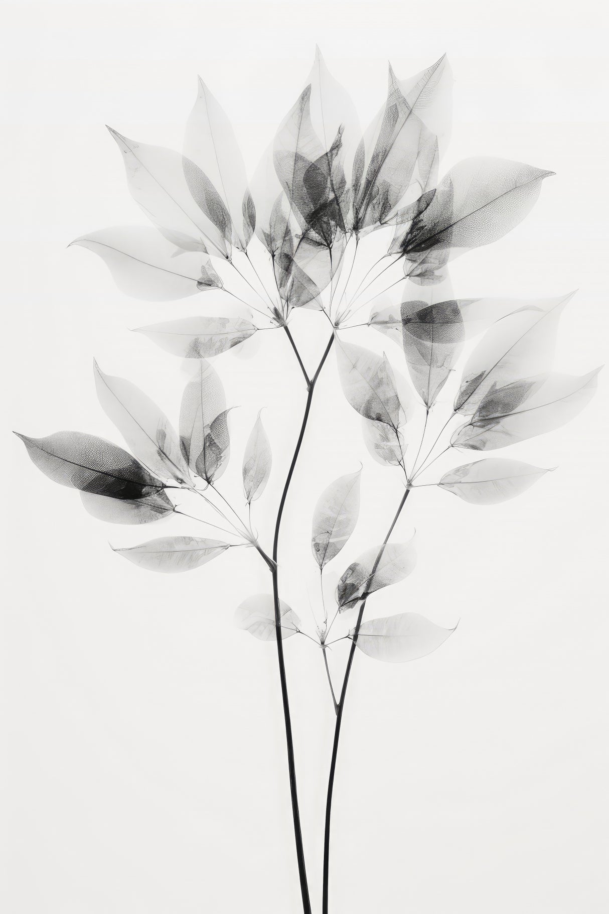 Transparent Botanic No 8 Poster och Canvastavla