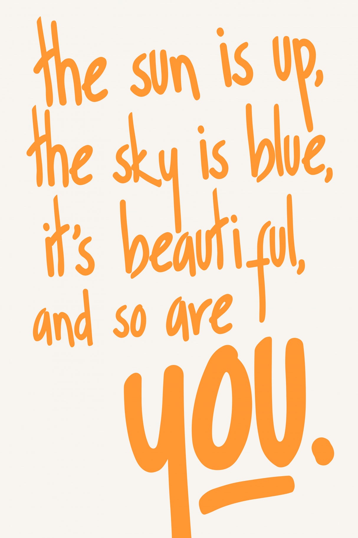 You Are Beautiful (vers.2) Poster och Canvastavla