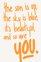 You Are Beautiful (vers.2) Poster och Canvastavla