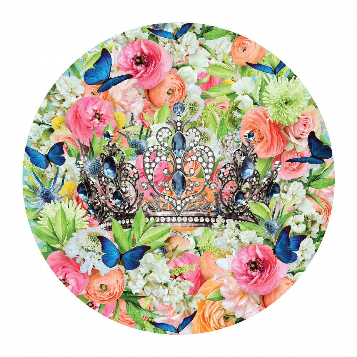 Candy Blooms &amp; Crown Poster och Canvastavla