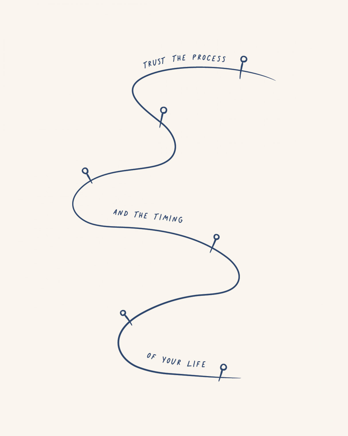 Trust The Process Poster och Canvastavla
