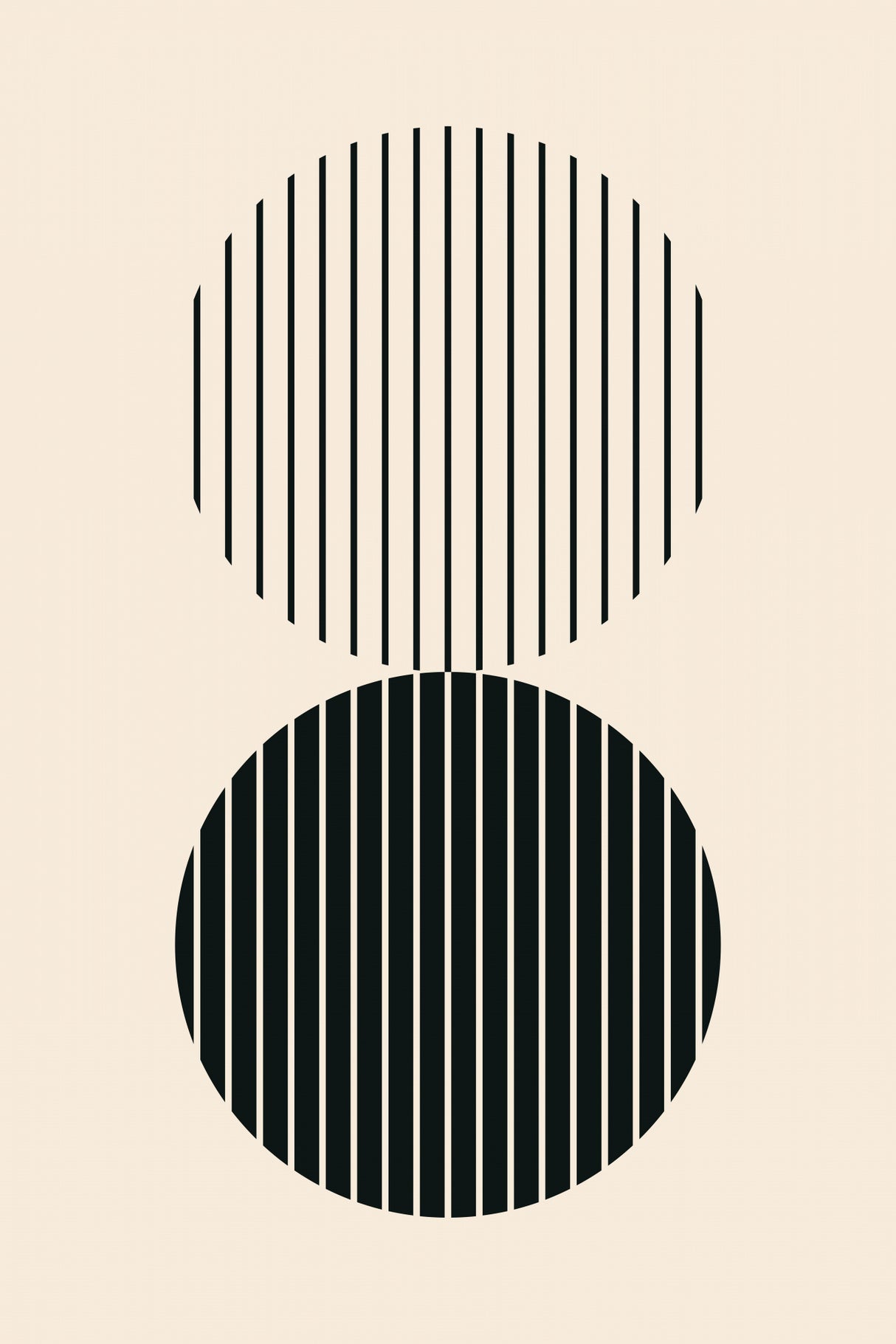 Minimal Circle Vibes #4 Poster och Canvastavla