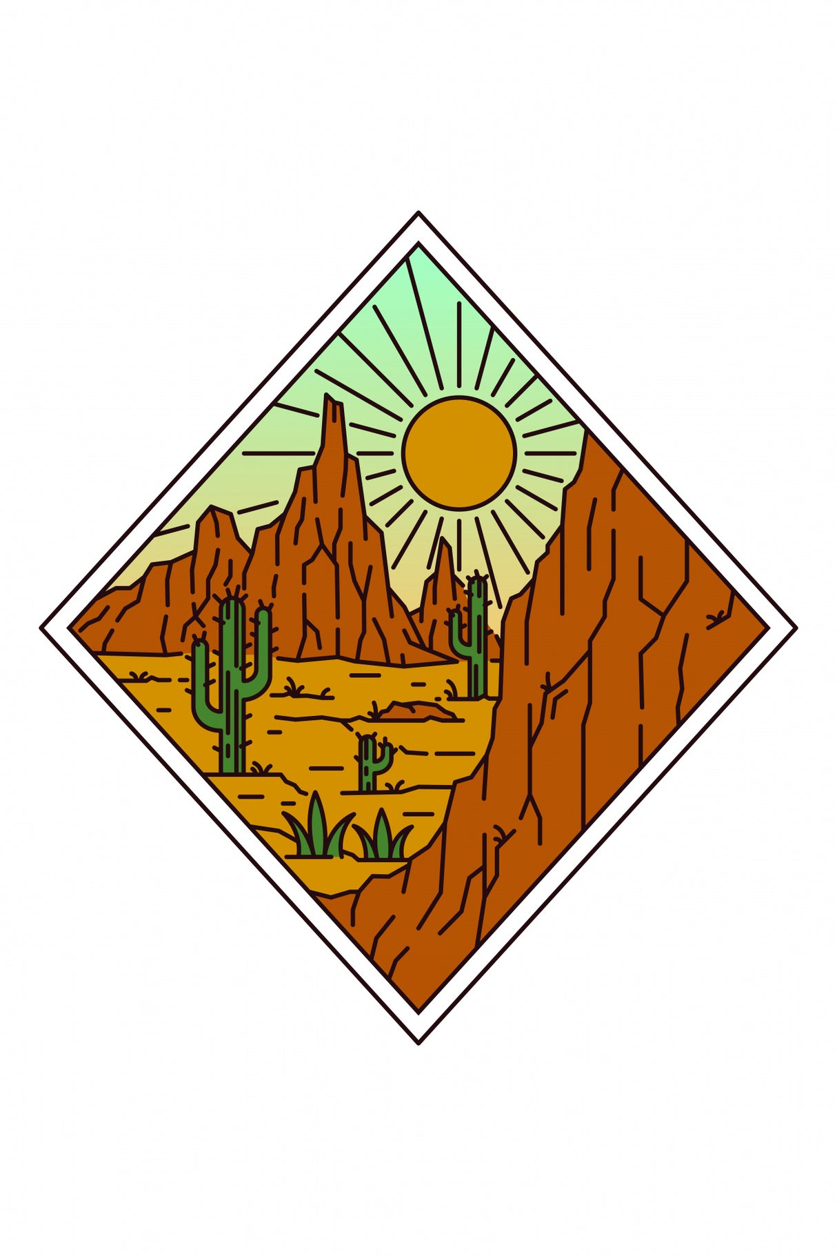 Desert Vibes Poster och Canvastavla