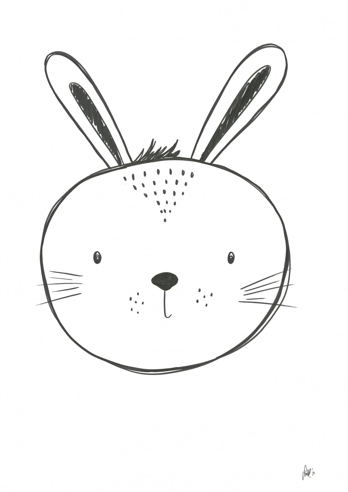 Bunny Poster och Canvastavla