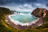 The wink of the sea to the Camino de Santiago Poster och Canvastavla