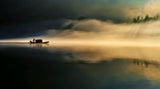 Fog Sprinkle the East River Poster och Canvastavla