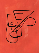 Orange Circuit Poster och Canvastavla