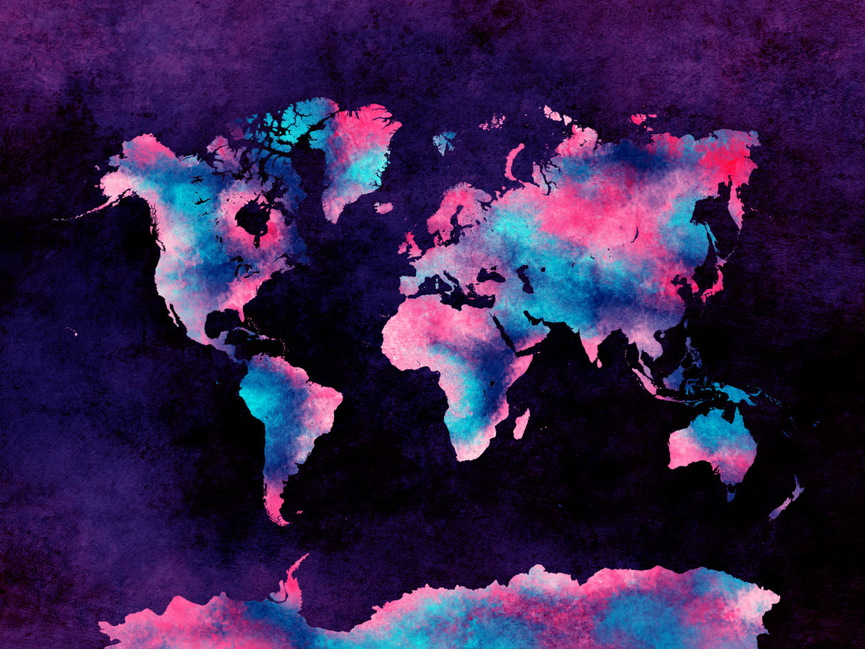 World map 20 Poster och Canvastavla