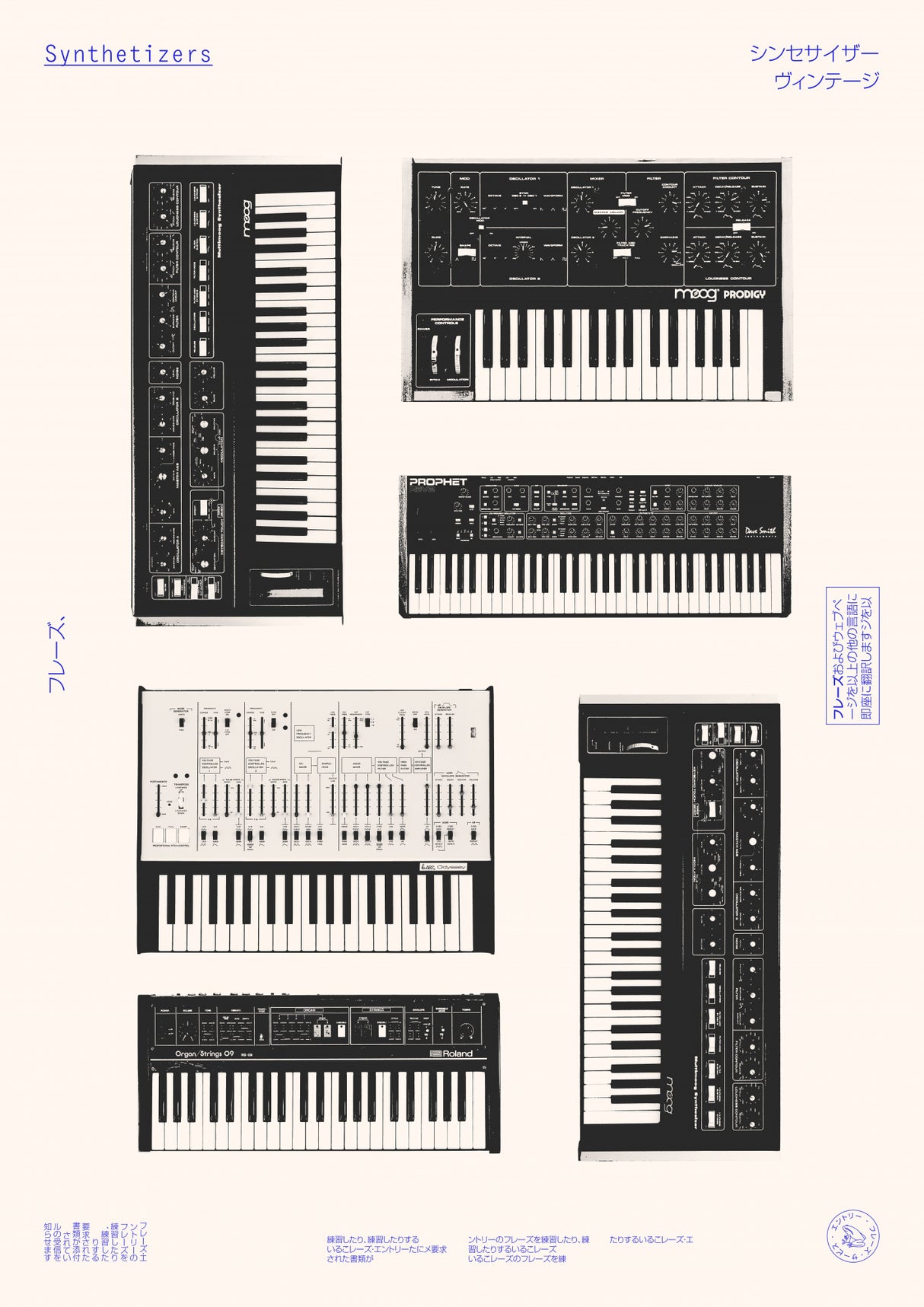 Synthetisers Poster och Canvastavla