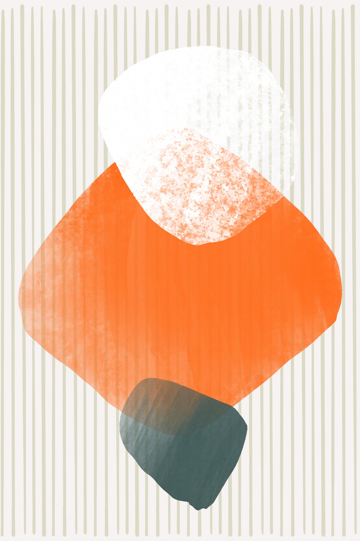 Watercolor Abstract #3 Poster och Canvastavla