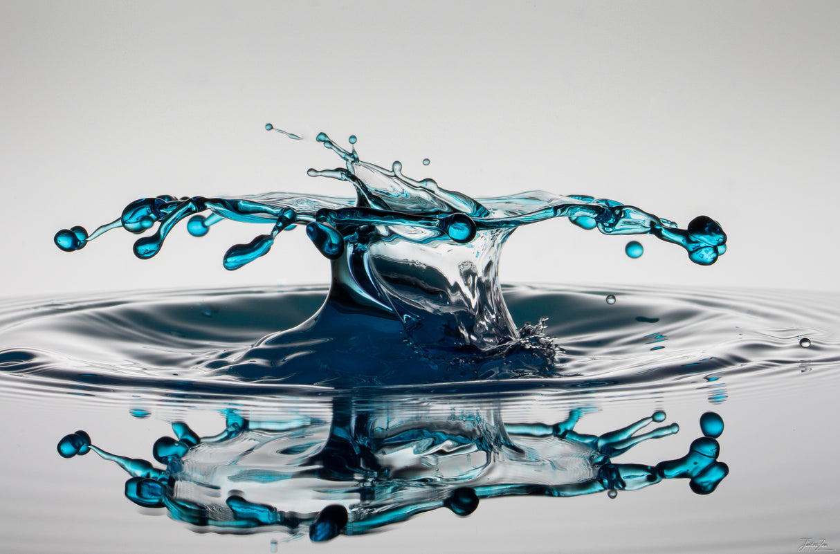 Wassertropfen Highspeed Photographie Poster och Canvastavla