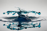 Wassertropfen Highspeed Photographie Poster och Canvastavla