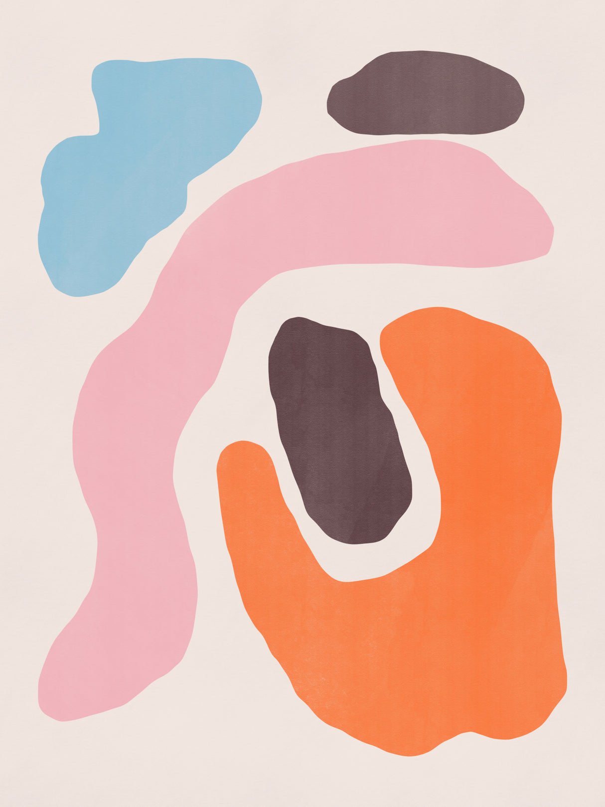Color Pastel Abstraction Poster och Canvastavla