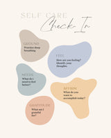 Self Care Checkin Poster och Canvastavla