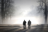 Foggy walk Poster och Canvastavla