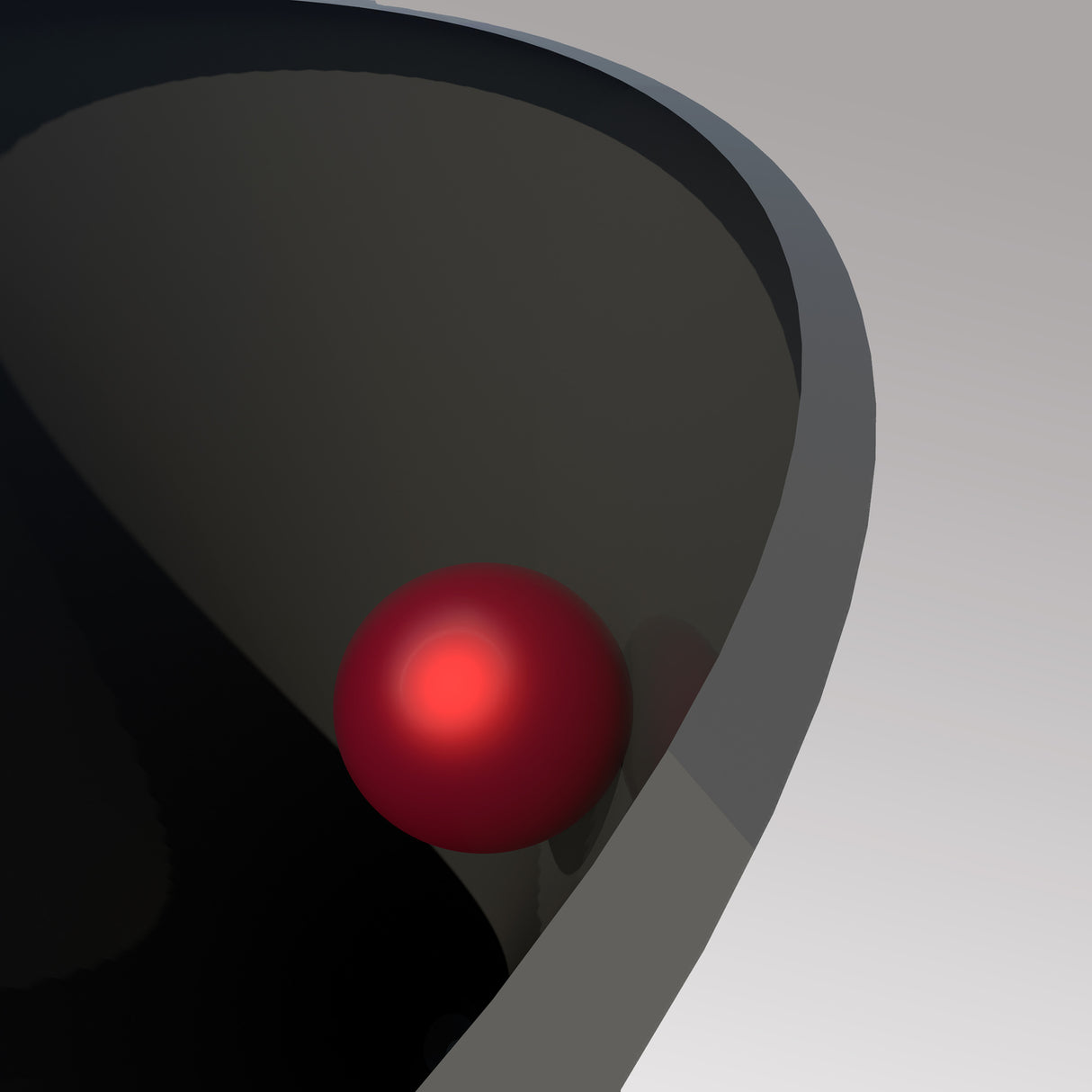 Metal Ball in Bowl Poster och Canvastavla