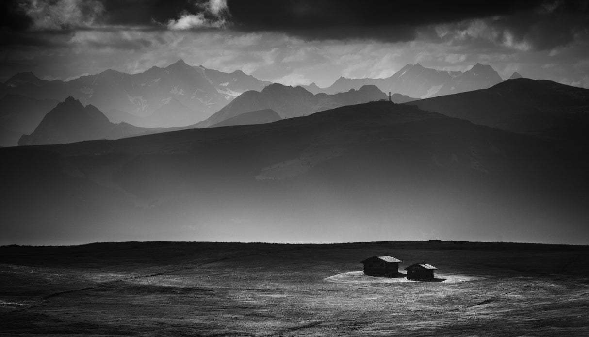Cottages in the mountains Poster och Canvastavla