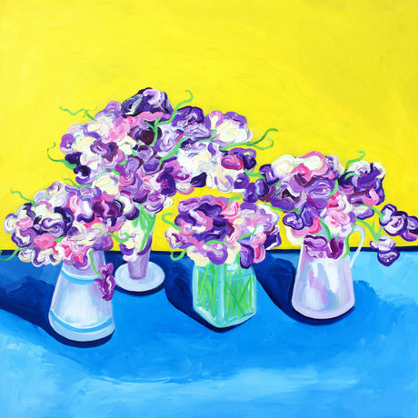 Sweet Peas Vas och keramikposter