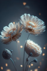 Flowers At Night Poster och Canvastavla