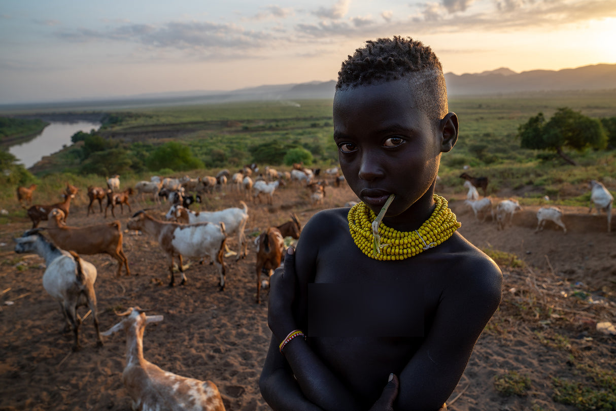 Ethiopian Karo tribes Poster och Canvastavla