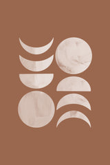 Moon Phase No.3 Poster och Canvastavla