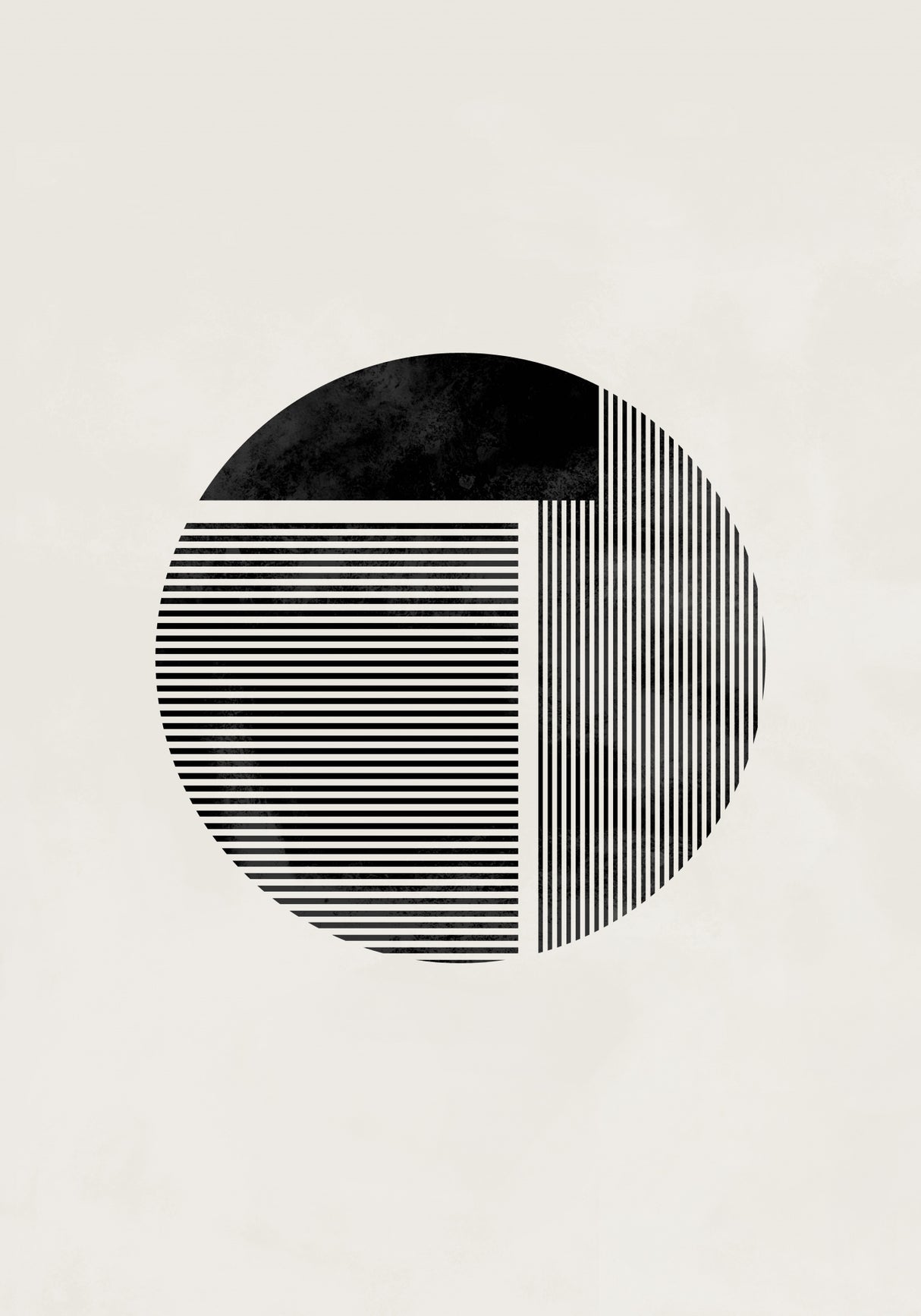 Minimalist round Poster och Canvastavla