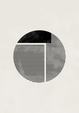 Minimalist round Poster och Canvastavla