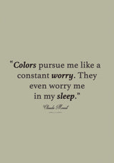 Monet Quote Poster och Canvastavla